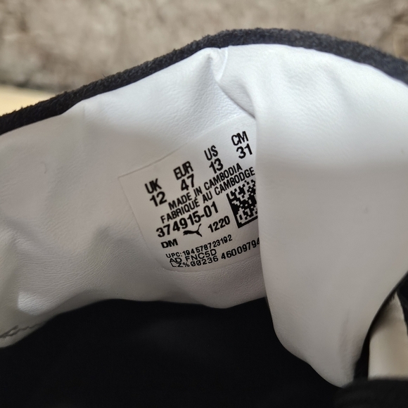 Puma Palermo black suede n white leather mens 13 - Picture 7 of 7